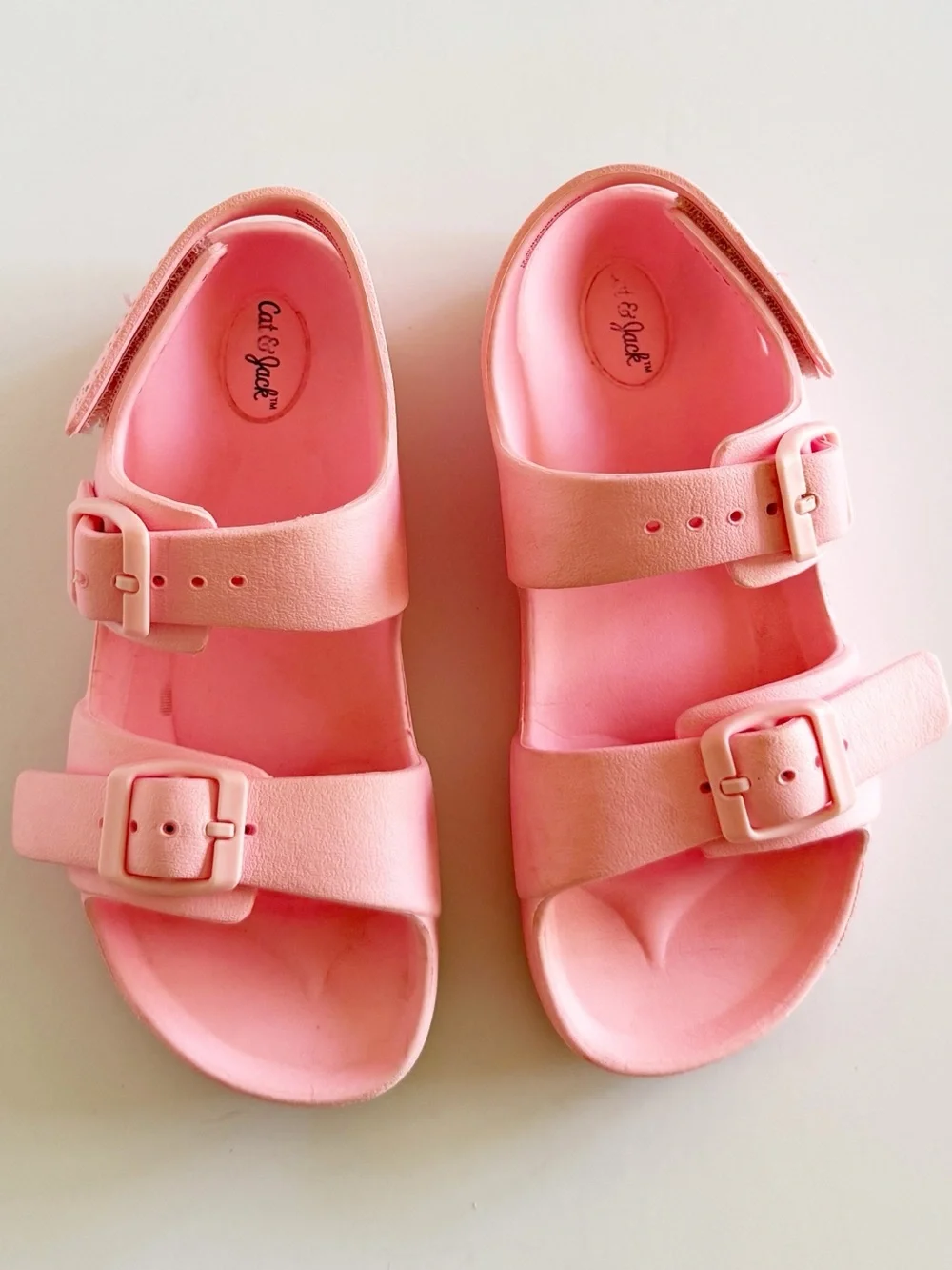 Cat & Jack Double-Buckle Velcro Heel Strap Sandals